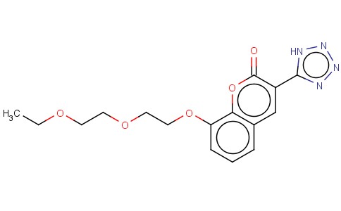 2H-1-BENZOPYRAN-2-ONE, 8-(2-(2-ETHOXYETHOXY)ETHOXY)-3-(1H-TETRAZOL-5-Y L)-